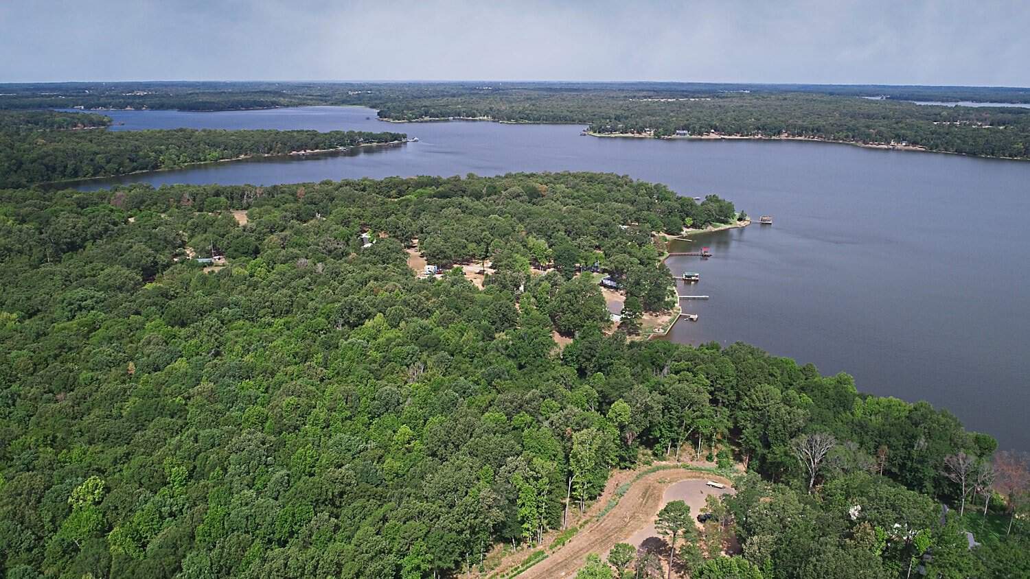 Drone Photo of Lake Lot